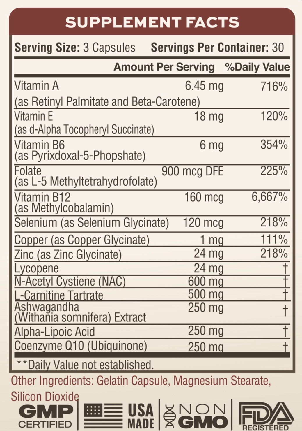 Sire 1 Fertility Support for Men - 3 Month Supply